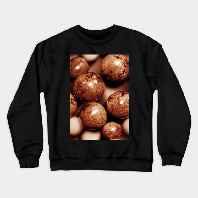 Wood Balls pattern, a perfect gift for any woodworker or nature lover! #48 Crewneck Sweatshirt by Endless-Designs